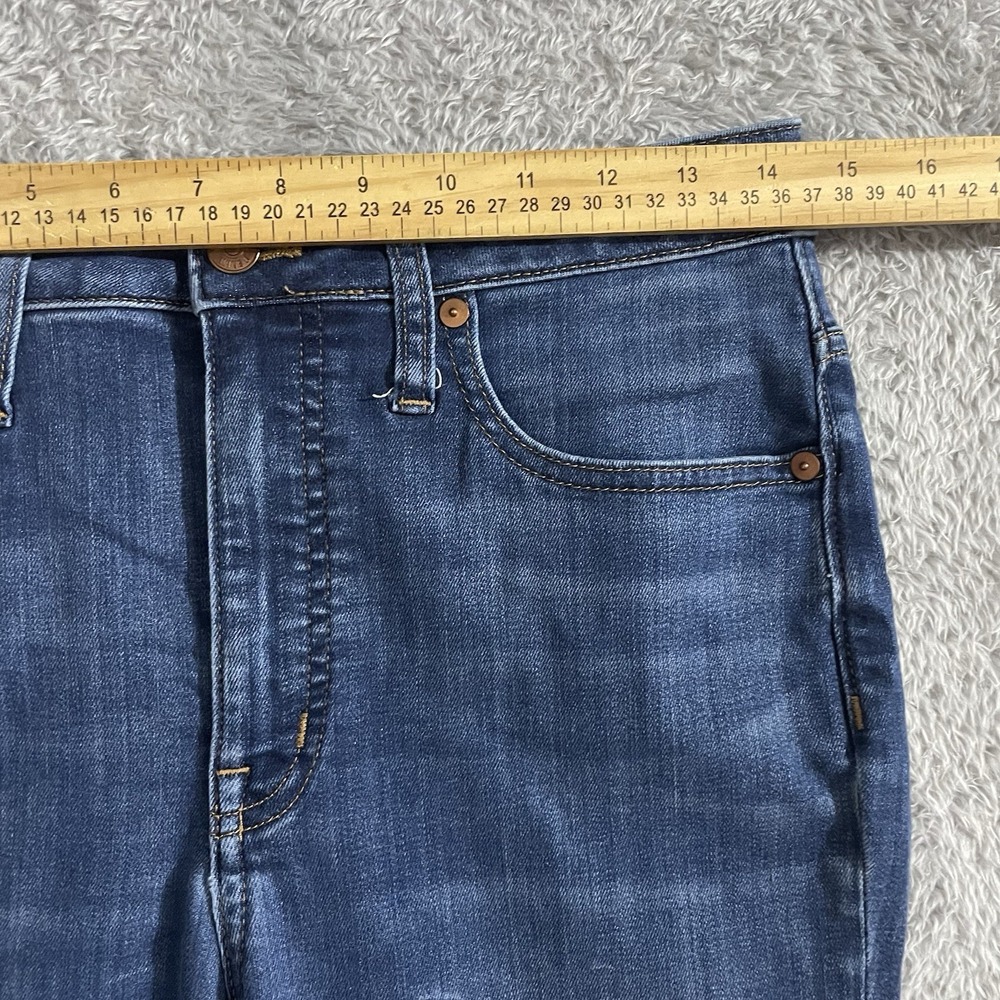Madewell Jeans Womens 27 Curvy High Rise Skinny Dark Wash Blue Denim Stretch - Picture 5 of 9